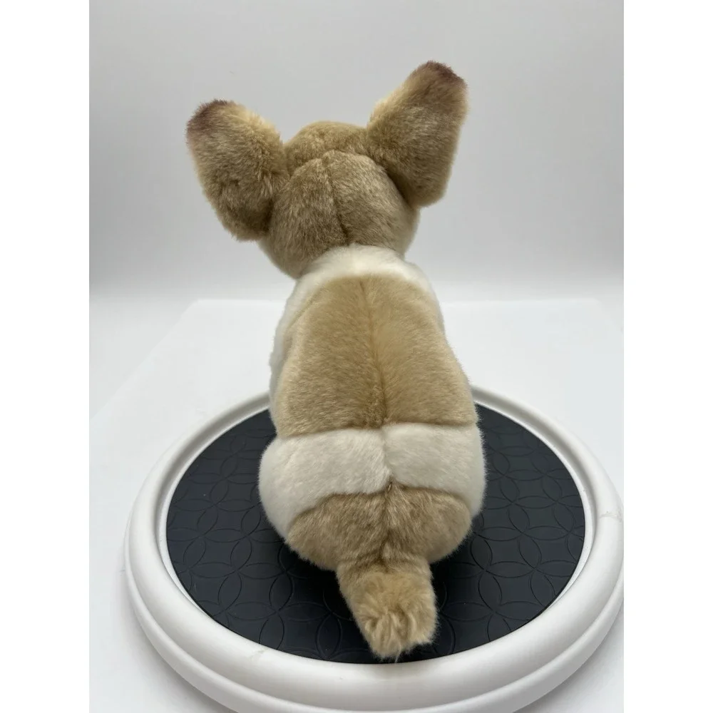 French Bulldog Realistic Stuffed Plush, Tan & White-Bearington collection
